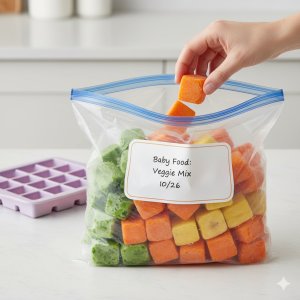 The Ice Cube Tray Hack: How to Freeze Baby Food for Busy Parents